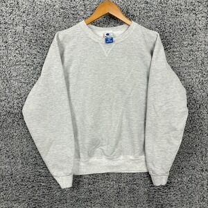 Champion Sweatshirt Mens XL Gray Blank Athletic Crewneck Pullover Fleece Y2K